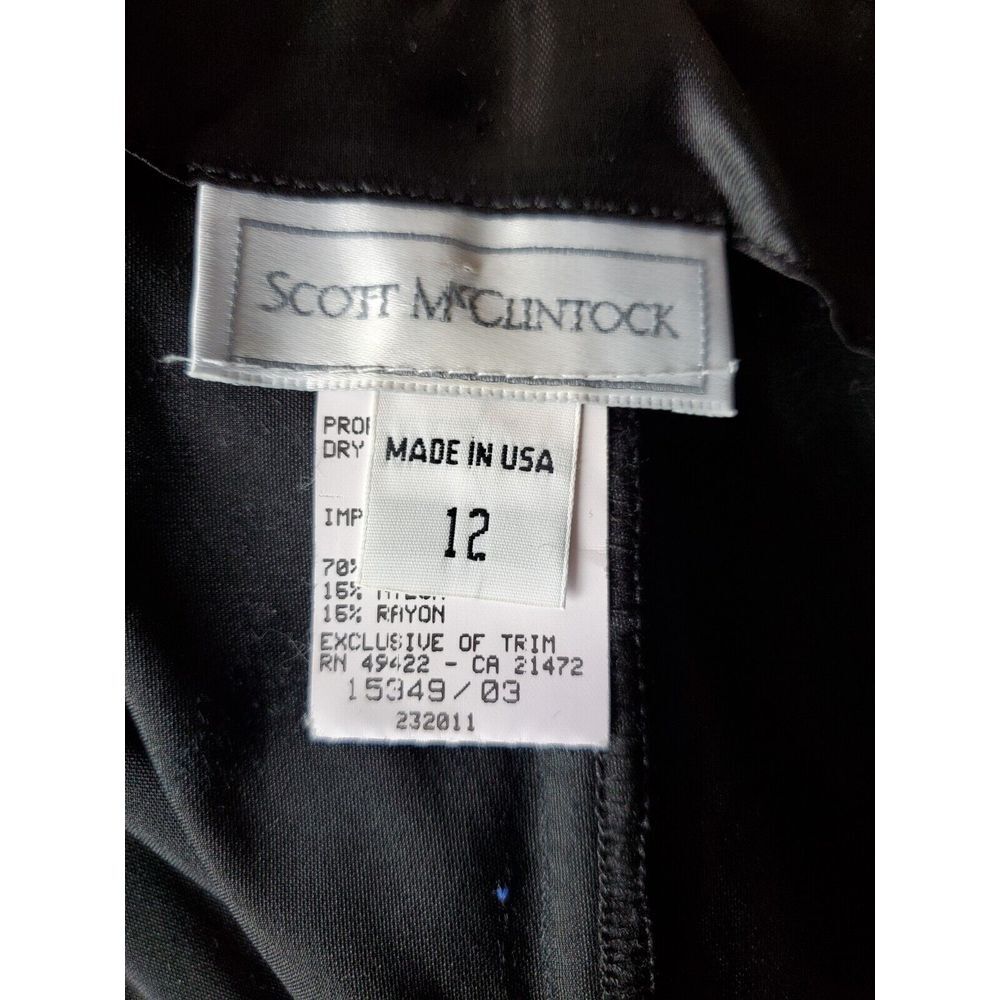 Scott Mcclintock Y2K Strapless Black Velvet Whimsigoth Prom Dress Dark Romantic - Picture 4 of 11